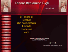 Tablet Screenshot of beniaminogigli.it